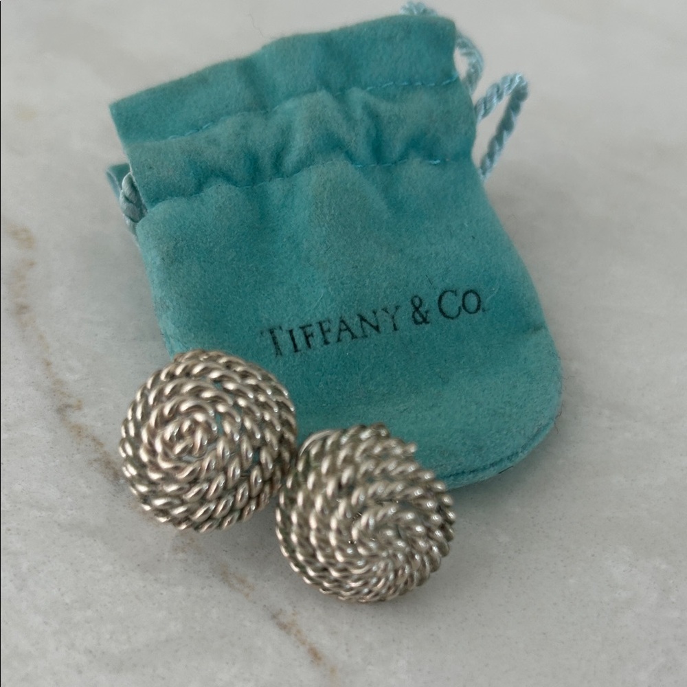 Tiffany & Co. Spiral Silver Earrings